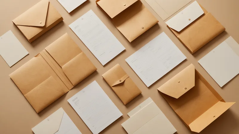 Organized manila folders and papers in a systematic arrangement