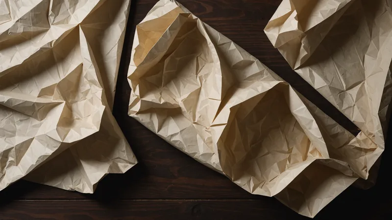 Crumpled contract paper on a desk surface, muted tones